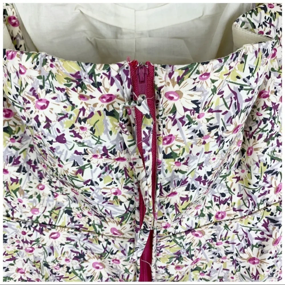 J.Crew Liberty of‎ London Daisy Day Dress Strapless